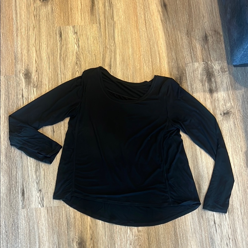 ZYIA Black Yoga Long Sleeve Top